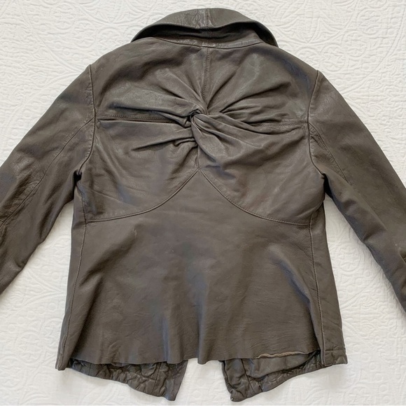 Allsaints Spitalfields Women's Leather Twist Knot Hyde Jacket - Picture 5 of 13